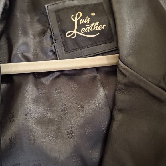 Black Lambskin Leather Jacket - Picture 2 of 6